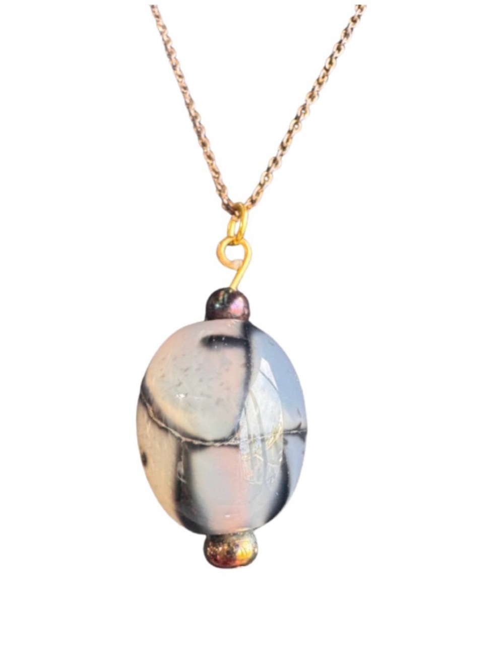 Genuine Dragon’s Blood Stone Necklace - Picture 2 of 6